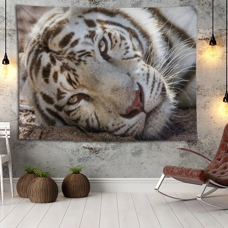 Hot Sale Custom White Tiger Large Wall Tapestry Wall Hanging Bohemian Wall Tapestries Mandala Wall Art Decor
Hot Sale Custom White Tiger Large Wall Tapestry Wall Hanging Bohemian Wall Tapestries Mandala Wall Art Decor