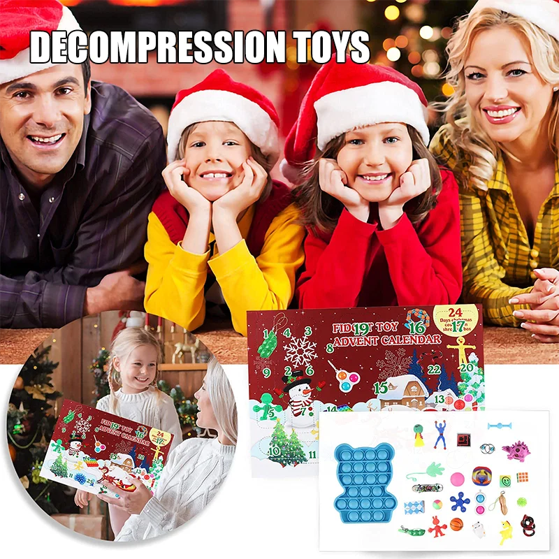 Fidget Calendar Advent Toy Christmas Toys Christmas Popular Simple Dimple Toy Gift Set Fun Children's Sensory Toys
Fidget Calendar Advent Toy Christmas Toys Christmas Popular Simple Dimple Toy Gift Set Fun Children's Sensory Toys