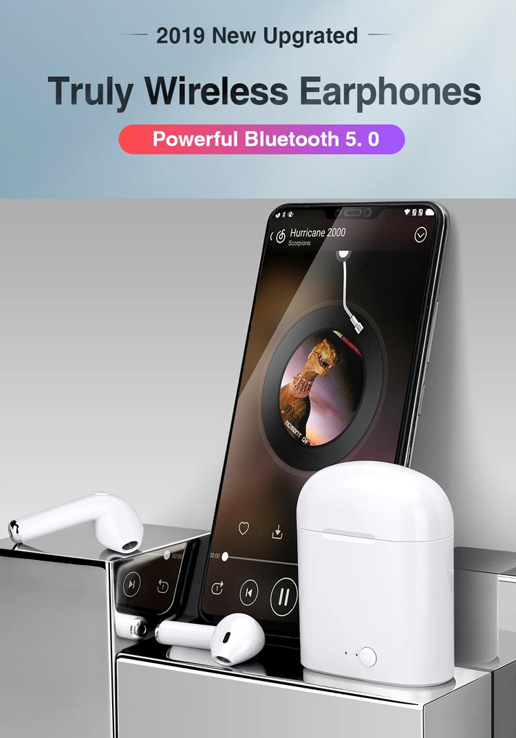 i7s Wireless TWS Headphones Bluetooth 5.0 Earphones Sports Earbuds Headset With Mic Charging Box Headphones For All Smartphones
i7s Wireless TWS Headphones Bluetooth 5.0 Earphones Sports Earbuds Headset With Mic Charging Box Headphones For All Smartphones