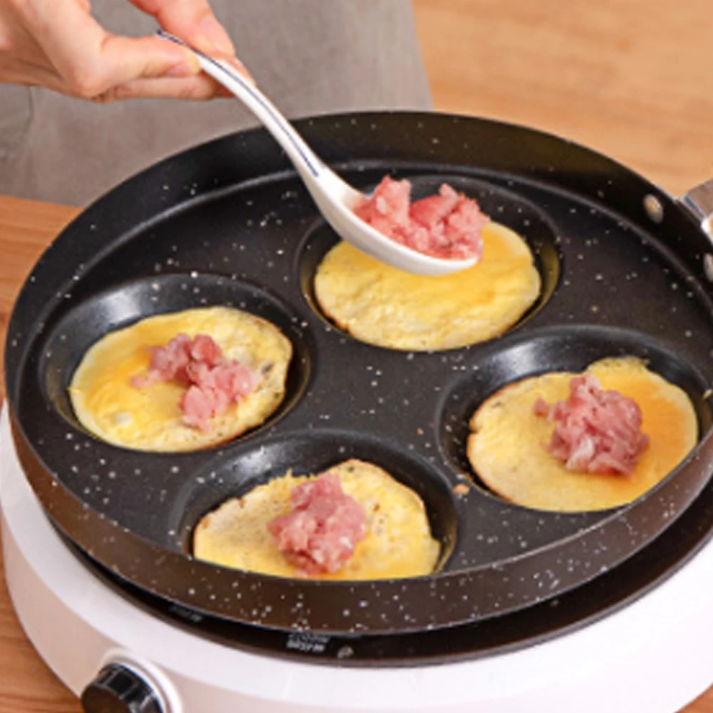 Aluminum 4-Hole Frying Pot Pan Thickened Omelet Pan Non-Stick Egg Pancake Steak Pan Cooking Egg Ham Pans Breakfast Accessories
Aluminum 4-Hole Frying Pot Pan Thickened Omelet Pan Non-Stick Egg Pancake Steak Pan Cooking Egg Ham Pans Breakfast Accessories