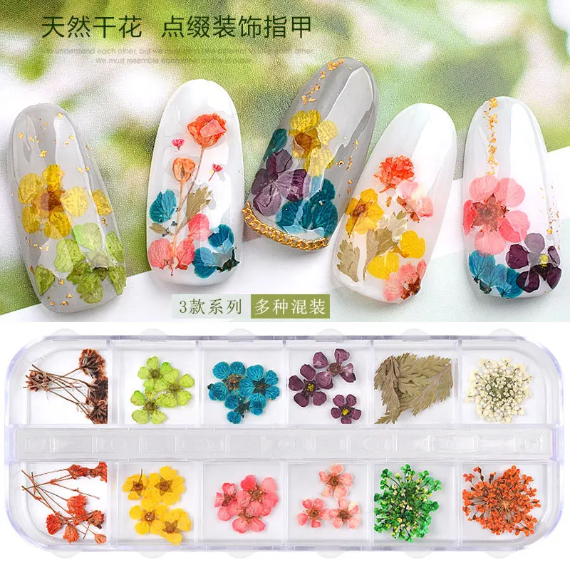 New 3D Nail Decoration Natural Flower Leaf Sticker 12 Color Dried Flower Boxed 24 DIY Nail Art Design Nail Art Decorations
New 3D Nail Decoration Natural Flower Leaf Sticker 12 Color Dried Flower Boxed 24 DIY Nail Art Design Nail Art Decorations
