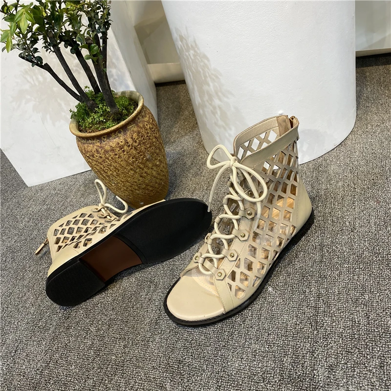 Summer 2021 fashion women's gebuine leather hollow-out sandals high quality gladiator shoes eu35-42 size by832
Summer 2021 fashion women's gebuine leather hollow-out sandals high quality gladiator shoes eu35-42 size by832