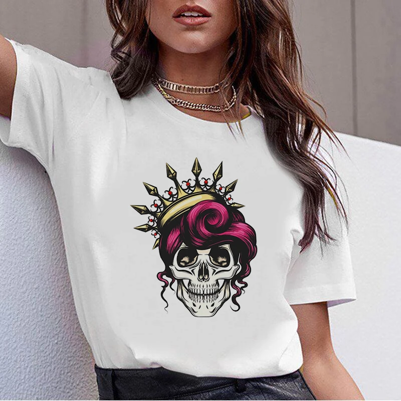 Funny Short Sleeve Tshirt Female Clothes Summer Camo Skull T-shirt Women Harajuku Sunflower Bandana Printed Mom T shirt Mama
Funny Short Sleeve Tshirt Female Clothes Summer Camo Skull T-shirt Women Harajuku Sunflower Bandana Printed Mom T shirt Mama