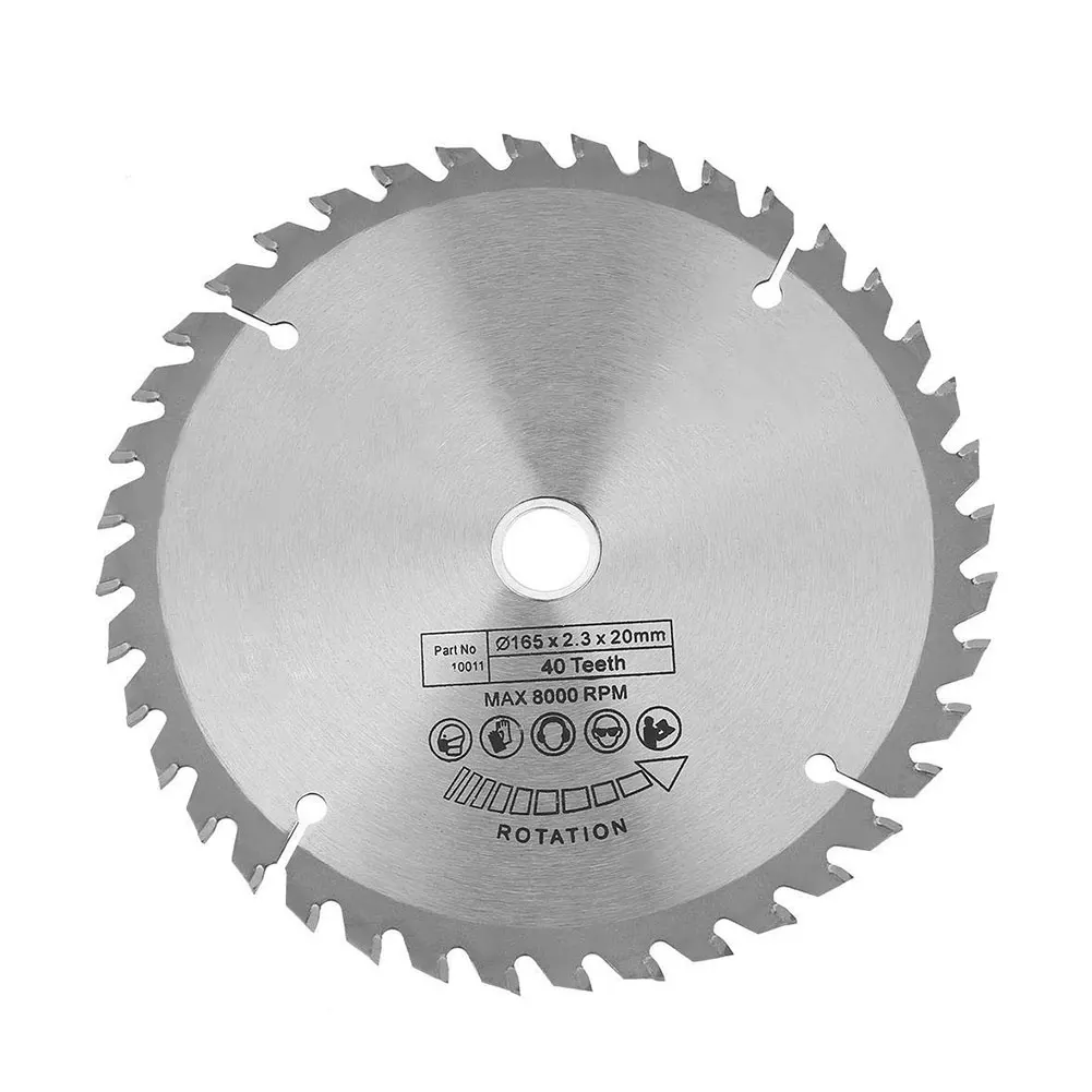 165mm 40 Teeth Circular Saw Blade Tungsten Steel Alloy Saw Blades Hand Tools for Woodworking Cutting Circular Saw Disc
165mm 40 Teeth Circular Saw Blade Tungsten Steel Alloy Saw Blades Hand Tools for Woodworking Cutting Circular Saw Disc