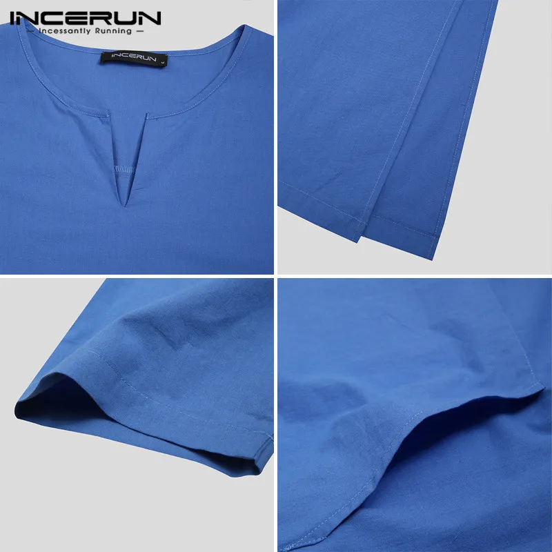 INCERUN Vintage Men Cotton Robes Homewear Solid Color Long Sleeve Bathrobes V Neck Pockets Sleepwear Loose Cozy Men's Nightgown
INCERUN Vintage Men Cotton Robes Homewear Solid Color Long Sleeve Bathrobes V Neck Pockets Sleepwear Loose Cozy Men's Nightgown