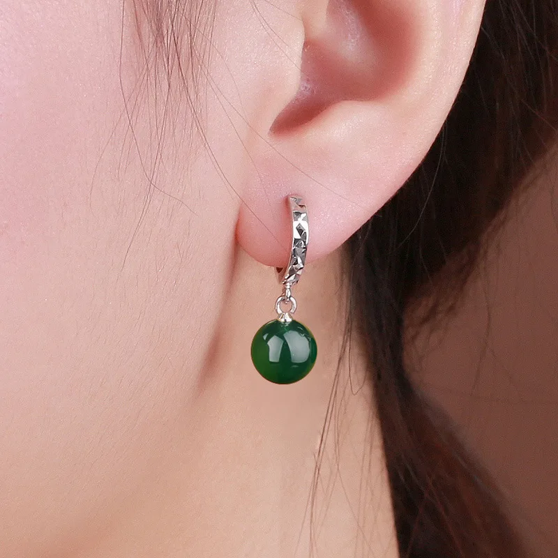 Vintage Natural Green Red Agate Chalcedony Jade Earrings For Women 925 Sterling Silver Earrings Female Retro Fine Jewelry Gifts
Vintage Natural Green Red Agate Chalcedony Jade Earrings For Women 925 Sterling Silver Earrings Female Retro Fine Jewelry Gifts