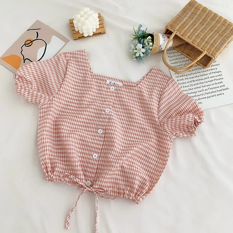 Drawstring Women Blouse O-Neck plaid pink Vintage Blusa 2020 Spring Summer Solid Slim Fashion Tops Lady
Drawstring Women Blouse O-Neck plaid pink Vintage Blusa 2020 Spring Summer Solid Slim Fashion Tops Lady