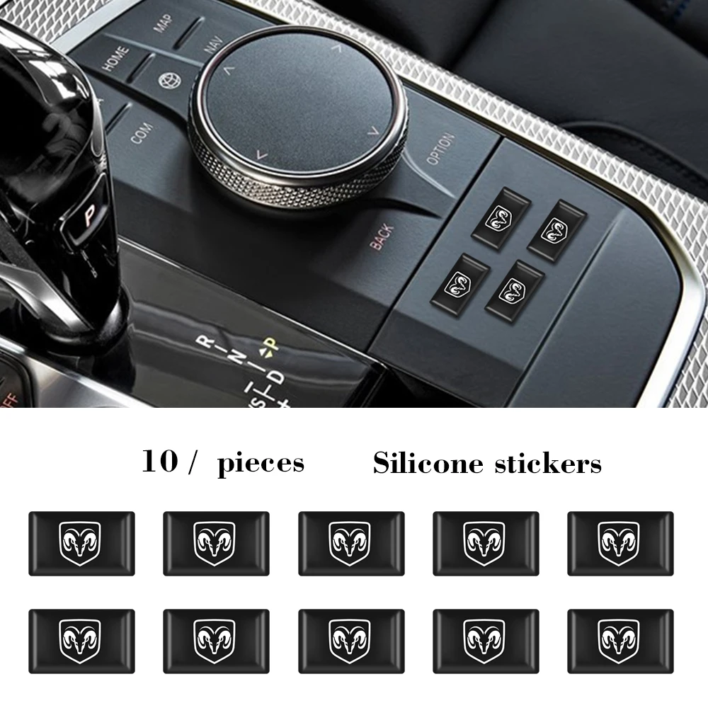 10PCS Car 3D Abs Epoxy Sticker Resin Emblem Decals Small Decorative For Dodge ram 1500 charger challenger durango Accessories
10PCS Car 3D Abs Epoxy Sticker Resin Emblem Decals Small Decorative For Dodge ram 1500 charger challenger durango Accessories