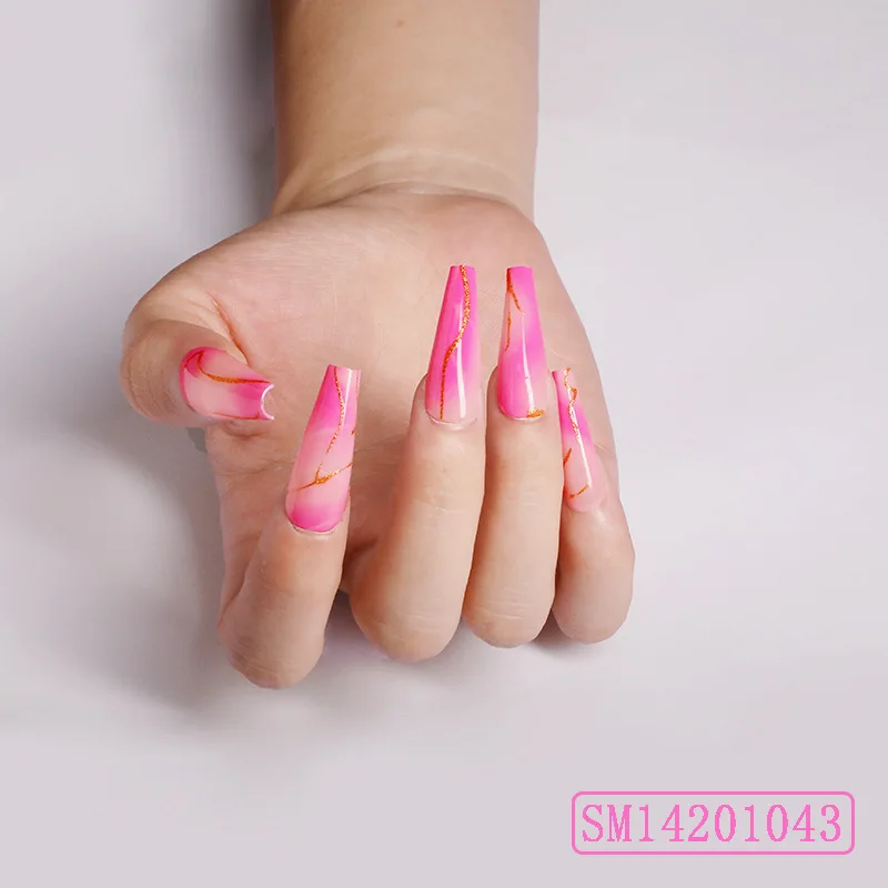 24Pcs/Set Rose Red Bullion Fake Nails Glue Type Removable Coffin Long Paragraph Fashion Manicure Fully Covered Nail Decoration 
24Pcs/Set Rose Red Bullion Fake Nails Glue Type Removable Coffin Long Paragraph Fashion Manicure Fully Covered Nail Decoration