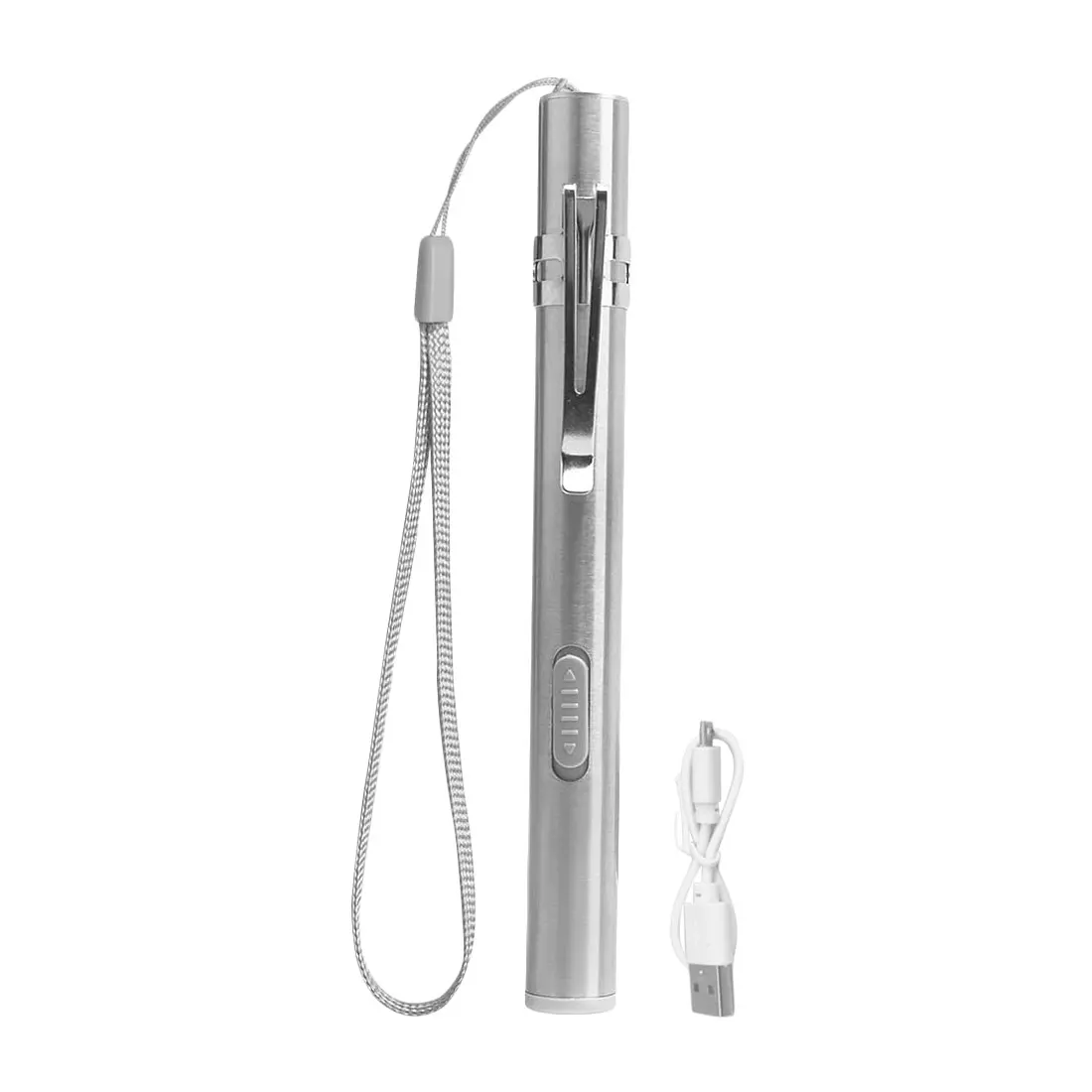 Medical Handy Pen Light USB Rechargeable Mini Nursing Flashlight LED Torch Lamp Led Flashlight With Stainless Steel Clip Pocket
Medical Handy Pen Light USB Rechargeable Mini Nursing Flashlight LED Torch Lamp Led Flashlight With Stainless Steel Clip Pocket