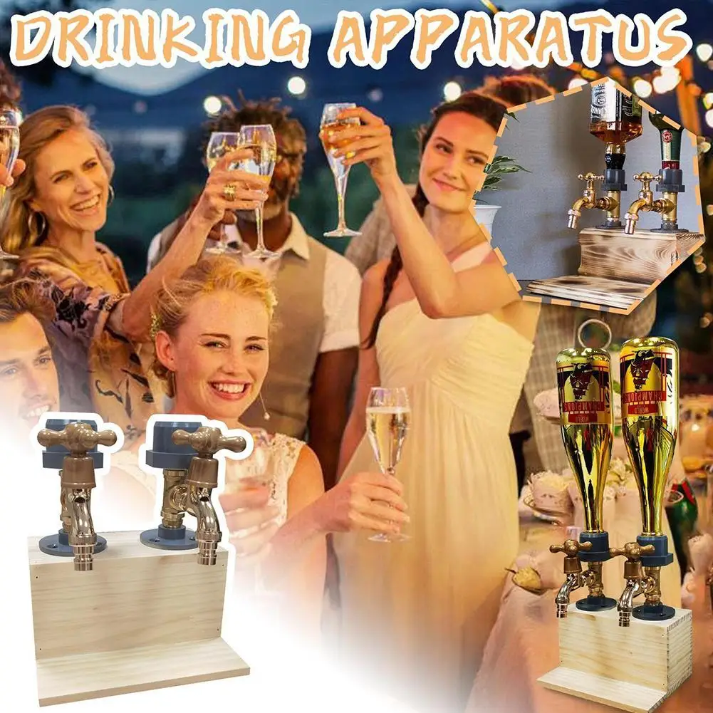 Father's Day Liquor Alcohol Whiskey Wood Dispenser Faucet Shape for Party Dinners Bars and Beverage Stations Beer Tap Stand
Father's Day Liquor Alcohol Whiskey Wood Dispenser Faucet Shape for Party Dinners Bars and Beverage Stations Beer Tap Stand