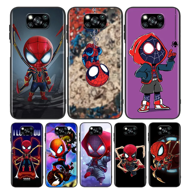 Marvel Cute Spiderman For Xiaomi Poco C3 M3 M2 X3 NFC X2 F2 Pro F1 F3 Mi Play Mix 3 A2 Lite A1 5X Pro Black Phone Case
Marvel Cute Spiderman For Xiaomi Poco C3 M3 M2 X3 NFC X2 F2 Pro F1 F3 Mi Play Mix 3 A2 Lite A1 5X Pro Black Phone Case