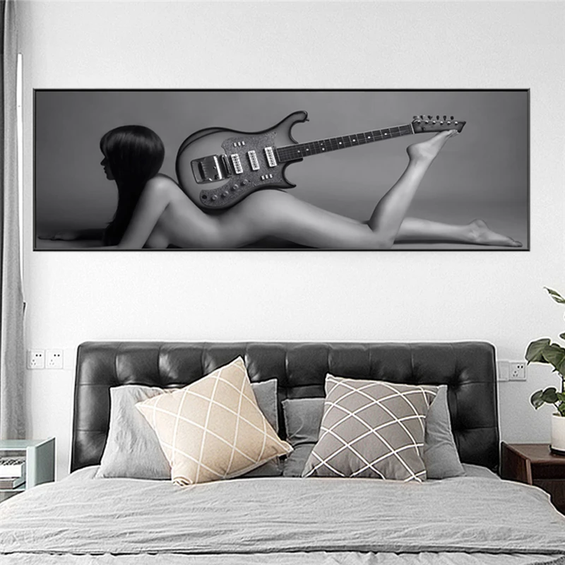 Gray Sexy Nude Woman with Guitar Canvas Painting Posters and Prints Wall Art Modern Naked Girl Picture Home Decoration No Frame
Gray Sexy Nude Woman with Guitar Canvas Painting Posters and Prints Wall Art Modern Naked Girl Picture Home Decoration No Frame