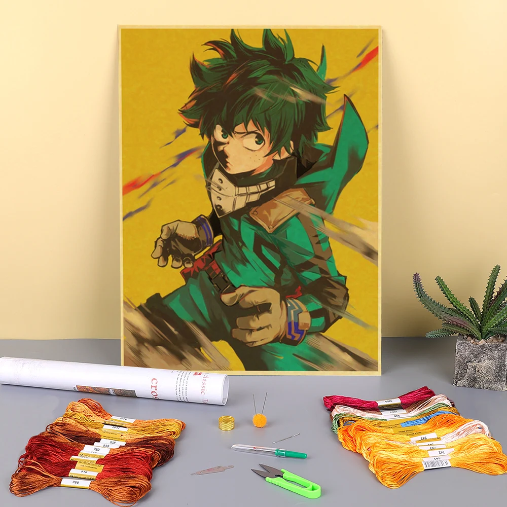 My Hero Academia Printed Canvas 11CT Cross Stitch Embroidery Kit DMC Threads Handiwork Handmade Needlework Promotions
My Hero Academia Printed Canvas 11CT Cross Stitch Embroidery Kit DMC Threads Handiwork Handmade Needlework Promotions