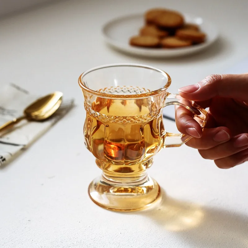 CXD-Retro Style Girl Heart Cup Tea Color Black Tea Cup Milk Tea Cup Amber Glass Wine Cup
CXD-Retro Style Girl Heart Cup Tea Color Black Tea Cup Milk Tea Cup Amber Glass Wine Cup