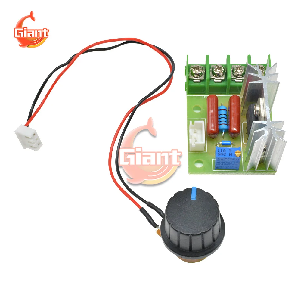AC 220V 2000W SCR Voltage Regulator Dimming Dimmers Motor Speed Controller Thermostat Electronic Voltage Regulator Module
AC 220V 2000W SCR Voltage Regulator Dimming Dimmers Motor Speed Controller Thermostat Electronic Voltage Regulator Module