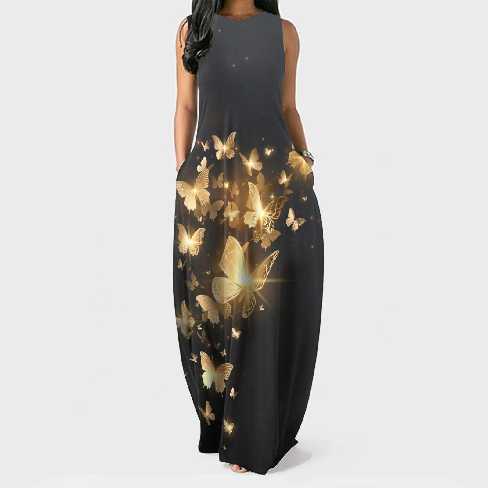 vestido de mujer Women Summer Flower Print Sleeveless Plus Size Pullover Long Dresses 2021 robe longue
vestido de mujer Women Summer Flower Print Sleeveless Plus Size Pullover Long Dresses 2021 robe longue