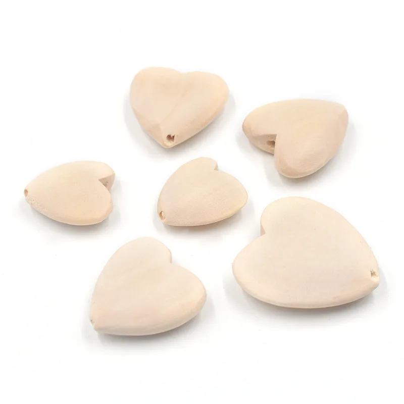 10pcs 20-40mm Unfinished Wood Hearts Beads with Holes Eco-Friendly Wooden Handing Materials DIY Beading Craft Accessories
10pcs 20-40mm Unfinished Wood Hearts Beads with Holes Eco-Friendly Wooden Handing Materials DIY Beading Craft Accessories