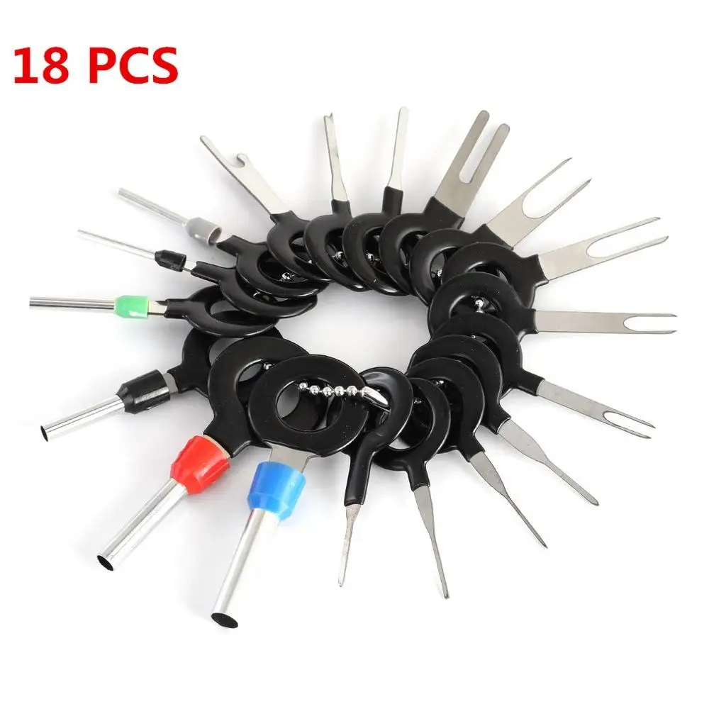 11pcs/18pcs/36pcs Car Wire Terminal Removal Tool Kit Harness Wiring Crimp Connector Extractor Puller Release Pin Extraction
11pcs/18pcs/36pcs Car Wire Terminal Removal Tool Kit Harness Wiring Crimp Connector Extractor Puller Release Pin Extraction