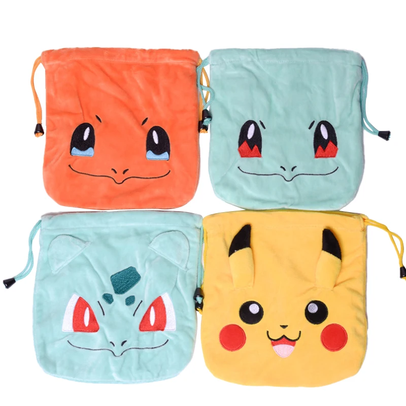 4 Styles Pokemon Plush bag Storage Anime Figure Pikachu Bulbasaur Squirtle Charmander Drawstring Pocket Model Toy Kids Xmas Gift
4 Styles Pokemon Plush bag Storage Anime Figure Pikachu Bulbasaur Squirtle Charmander Drawstring Pocket Model Toy Kids Xmas Gift