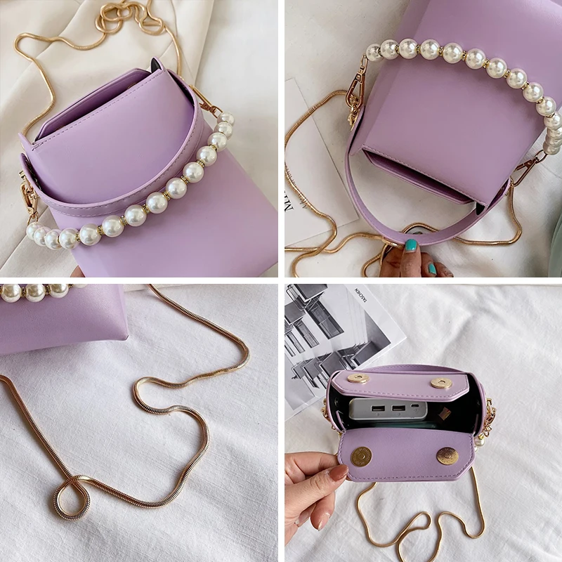 JIEROTYX Fashion Leather Women's Handbags High Quality Metal Chain Strap Shoulder Bags Handbags Beading Decoration Travel Bags
JIEROTYX Fashion Leather Women's Handbags High Quality Metal Chain Strap Shoulder Bags Handbags Beading Decoration Travel Bags