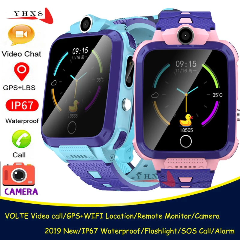 Смарт часы для детей и студентов умные наручные с камерой 4G GPS Wi Fi видеозвонками
