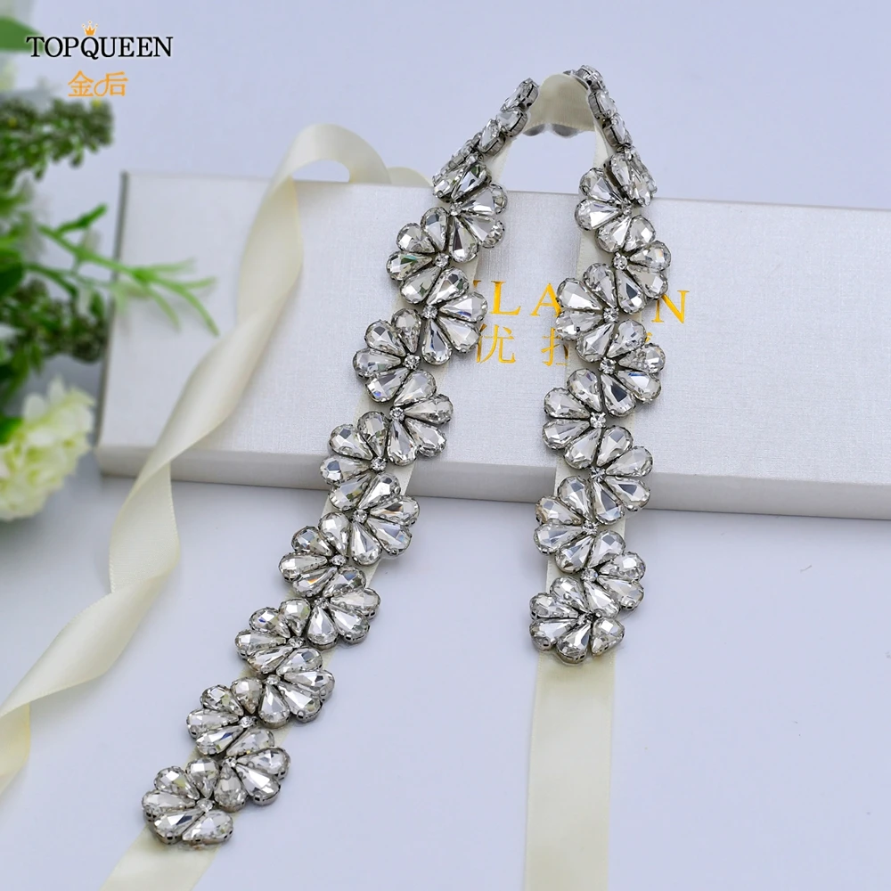 Женский ремень TOPQUEEN S291, серебряный пояс со стразами, свадебное вечернее платье, пояс ручной работы, Свадебные ремни с драгоценными камнями 
Женский ремень TOPQUEEN S291, серебряный пояс со стразами, свадебное вечернее платье, пояс ручной работы, Свадебные ремни с драгоценными камнями