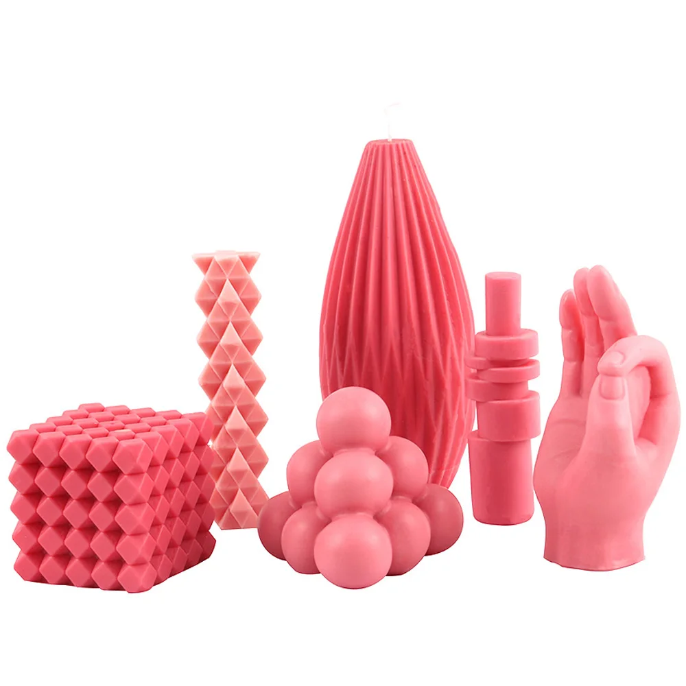 New DIY Creativity Silicone Candle Mold Soy Wax Candle Aromatherapy Mould Making Plaster 3D Concrete Pyramid Rubik Mold Tool
New DIY Creativity Silicone Candle Mold Soy Wax Candle Aromatherapy Mould Making Plaster 3D Concrete Pyramid Rubik Mold Tool