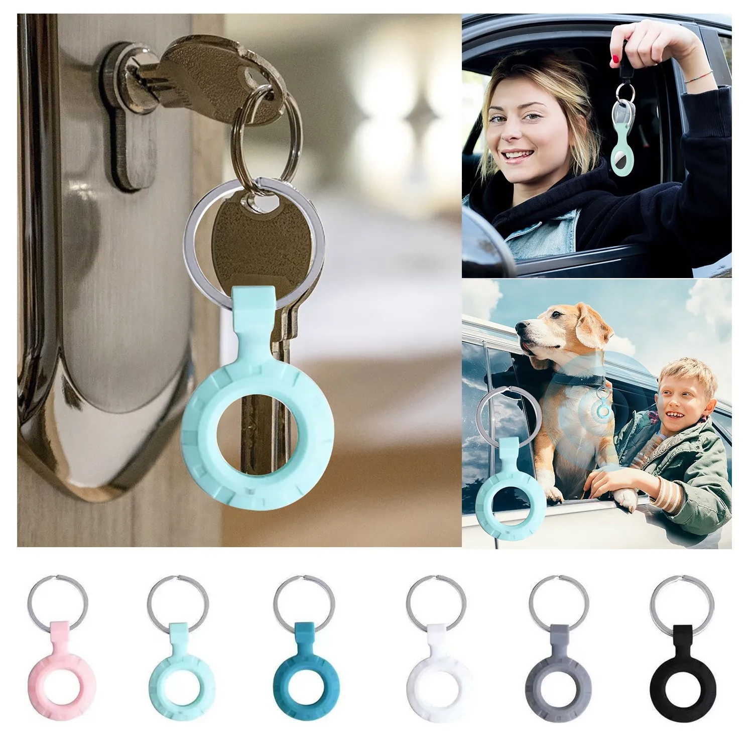 Soft and durable liquid silicone protective cover used for anti-lost device protective cover keychain suitable for Airtags
Soft and durable liquid silicone protective cover used for anti-lost device protective cover keychain suitable for Airtags