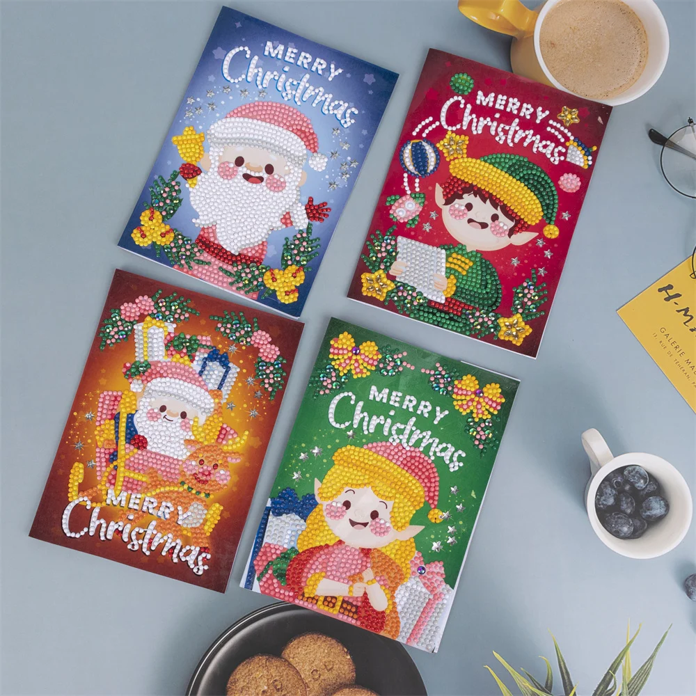 3/4Pcs Diy Diamond Painting Greeting Card Special-Shaped Part Drill Mosaic Merry Christmas Embroidery Cartoon Animal Postcards
3/4Pcs Diy Diamond Painting Greeting Card Special-Shaped Part Drill Mosaic Merry Christmas Embroidery Cartoon Animal Postcards