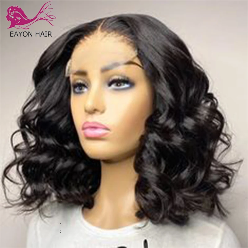 EAYON Medium Length 13x4 Deep Wave Swiss Lace Front Human Hair Wigs PrePlucked Brazilian Wavy Lace Frontal Wig With Baby Hair
EAYON Medium Length 13x4 Deep Wave Swiss Lace Front Human Hair Wigs PrePlucked Brazilian Wavy Lace Frontal Wig With Baby Hair