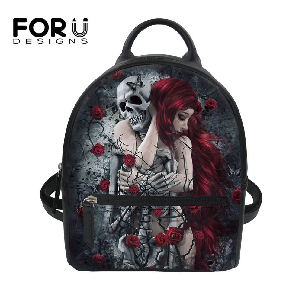 Женский кожаный мини-рюкзак с принтом черепа FORUDESIGNS
Женский кожаный мини-рюкзак с принтом черепа FORUDESIGNS