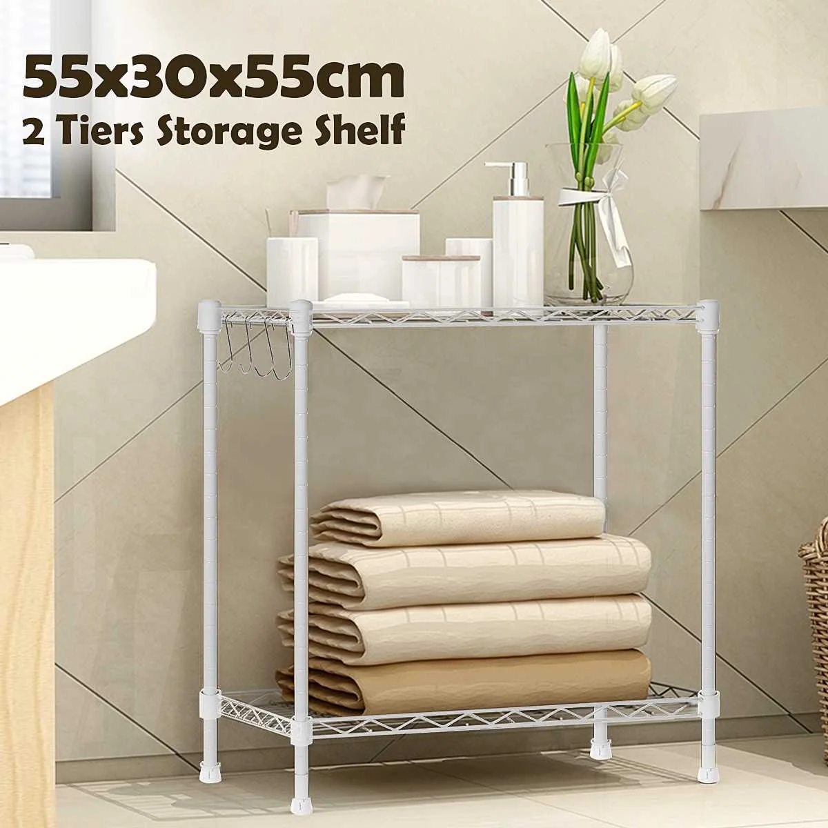 Microwave Shelf Rack Steel Kitchen Shelf Spice Organizer Kitchen Storage Rack Bathroom Organizer Shelf Book Shoes Shelve 2 Tier
Microwave Shelf Rack Steel Kitchen Shelf Spice Organizer Kitchen Storage Rack Bathroom Organizer Shelf Book Shoes Shelve 2 Tier