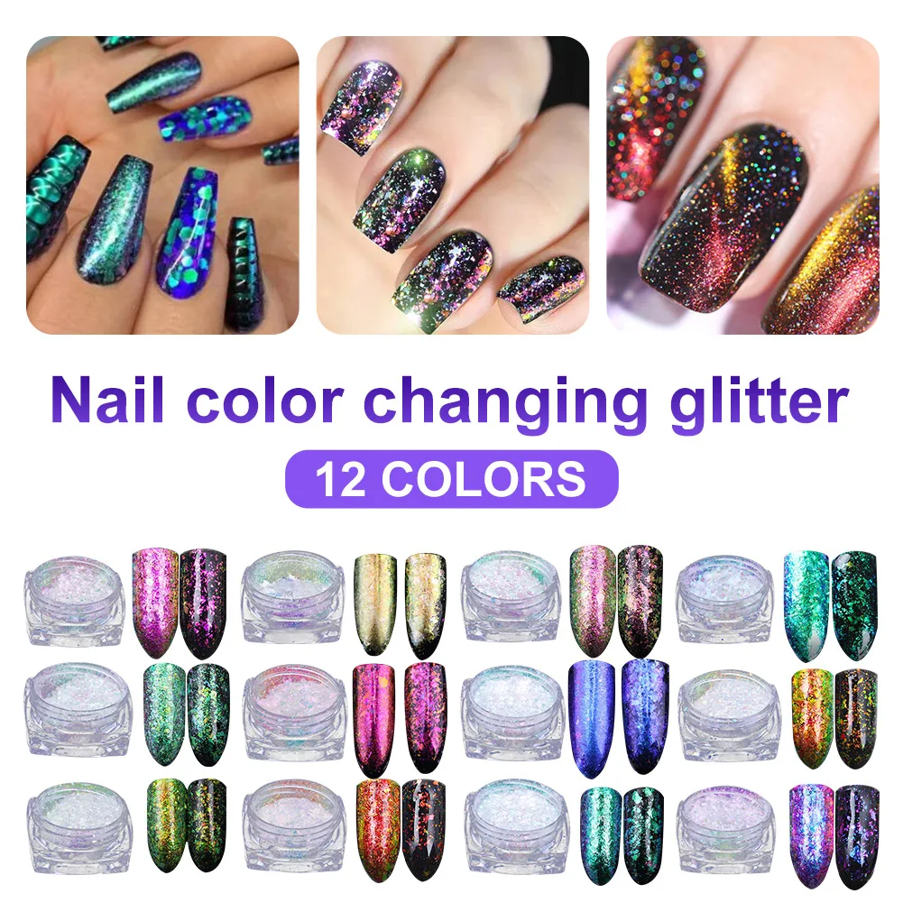Nail Color Changing Mirror Powder Chameleon Glitter Nail Art Glitter Sequins Manicure Chrome Flakes Nail Art DIY Decoration
Nail Color Changing Mirror Powder Chameleon Glitter Nail Art Glitter Sequins Manicure Chrome Flakes Nail Art DIY Decoration