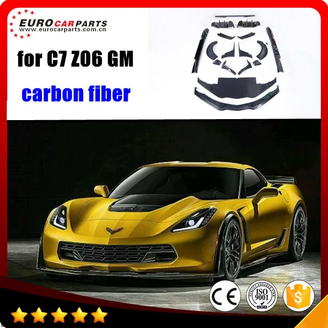 C7 запчасти из углеродного волокна подходят для Corvette Z06 Z51 Углеродные Передние