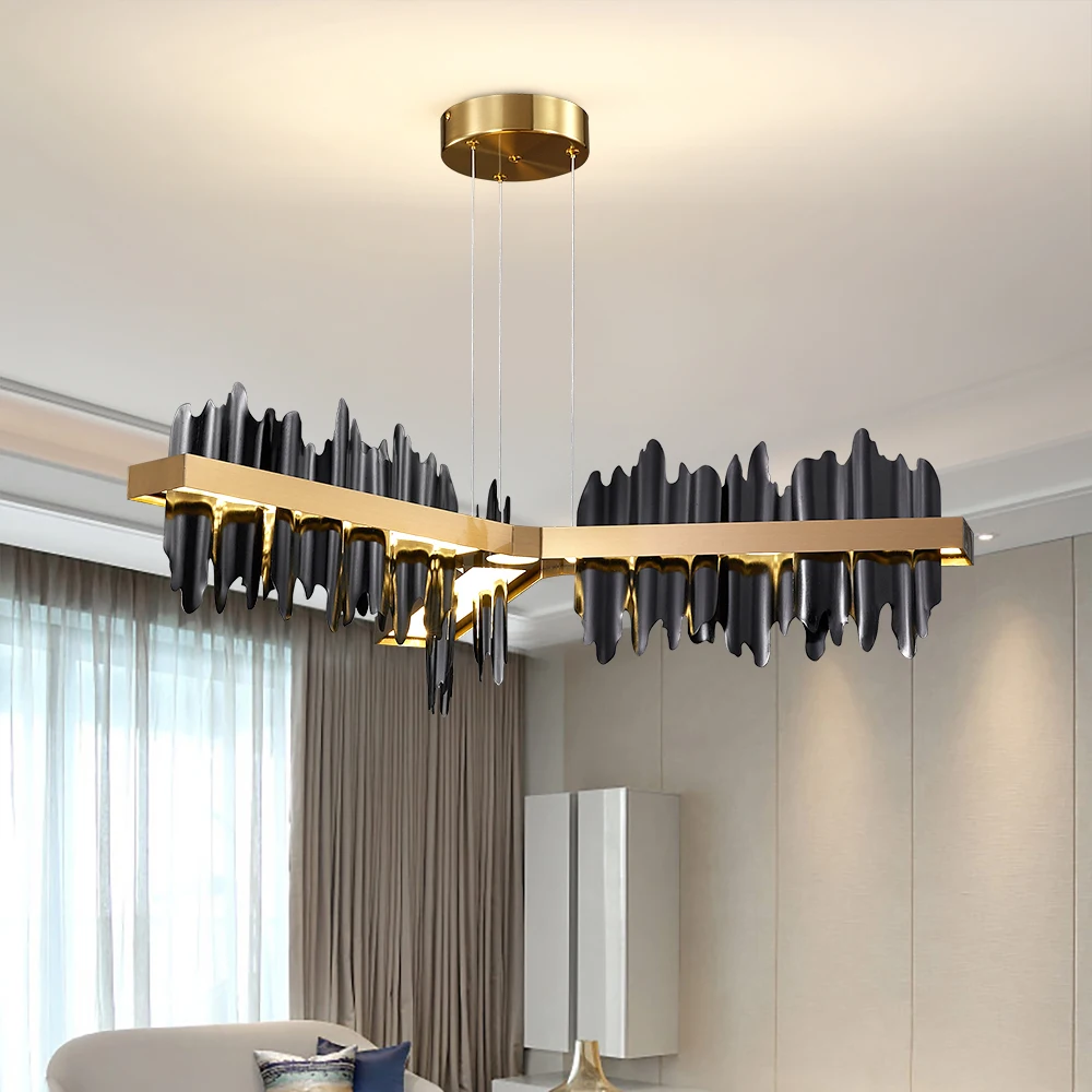Modern Black Chandelier for Kitchen Island Original Design Home Decor LED Bedroom Hang Lamp Luxury Living Room Copper Light
Modern Black Chandelier for Kitchen Island Original Design Home Decor LED Bedroom Hang Lamp Luxury Living Room Copper Light