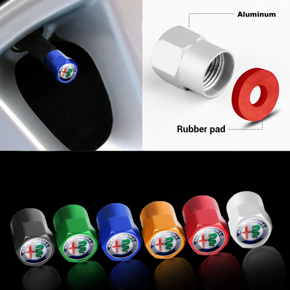 Car Wheel Tire Valve Stem Caps Covers Auto Accessories For Alfa romeo Giulia Stelvio MiTo Giulietta Tonale 147 156 159 166 GT 4C
Car Wheel Tire Valve Stem Caps Covers Auto Accessories For Alfa romeo Giulia Stelvio MiTo Giulietta Tonale 147 156 159 166 GT 4C