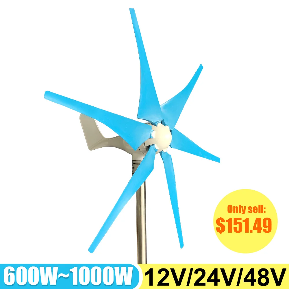 Wind Turbine Generator 12V 24V 48V Generator Power 600w 800w 1000w Free Alternative Energy Windmills With MPPT Hybrid Controller
Wind Turbine Generator 12V 24V 48V Generator Power 600w 800w 1000w Free Alternative Energy Windmills With MPPT Hybrid Controller