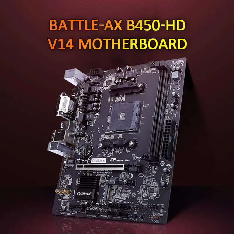 Материнская плата COLORFUL BATTLE-AX B450-HD V14 с поддержкой AMD AM4 RYZEN SATA3.0 6 ГБ/сек. HDMI-совместимая/M.2/Micro ATX/DDR4
Материнская плата COLORFUL BATTLE-AX B450-HD V14 с поддержкой AMD AM4 RYZEN SATA3.0 6 ГБ/сек. HDMI-совместимая/M.2/Micro ATX/DDR4