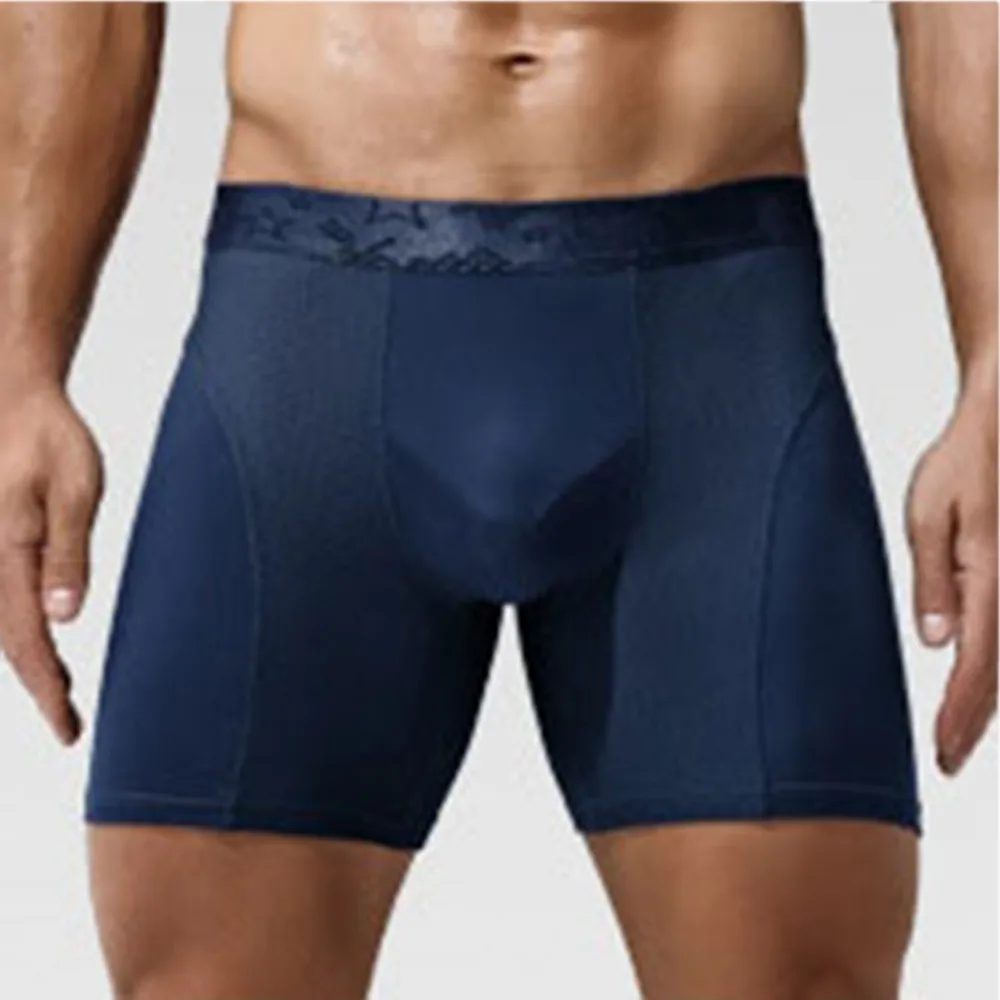 Men Lengthen Boxer Seamless Shorts Bulge Pouch Briefs Underwear Workout Fitness Soft Breathable Solid Color Male Underpants Man
Men Lengthen Boxer Seamless Shorts Bulge Pouch Briefs Underwear Workout Fitness Soft Breathable Solid Color Male Underpants Man