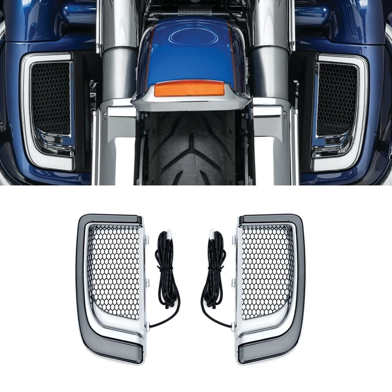 Motorcycle LED Fairing Lower Grills Light for Touring 14-19 Electra Road Glide Ultra FLHTK Ultra Limited
Motorcycle LED Fairing Lower Grills Light for Touring 14-19 Electra Road Glide Ultra FLHTK Ultra Limited