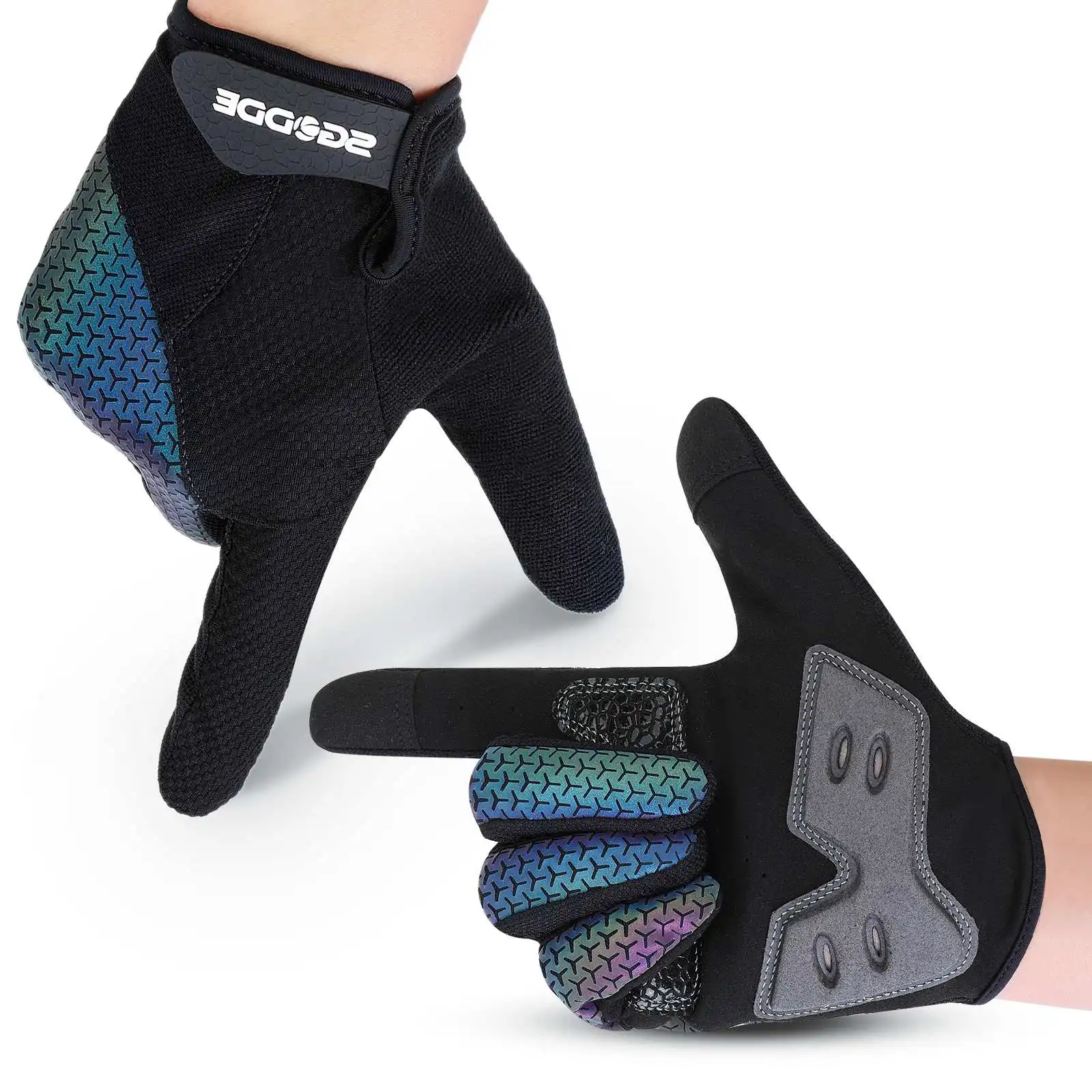 A Pair of Cycling Gloves Colorful Glow Breathable Anti-Slip Full Finger Touch Screen Warm Gloves for Outdoors Motorcycle Riding
A Pair of Cycling Gloves Colorful Glow Breathable Anti-Slip Full Finger Touch Screen Warm Gloves for Outdoors Motorcycle Riding