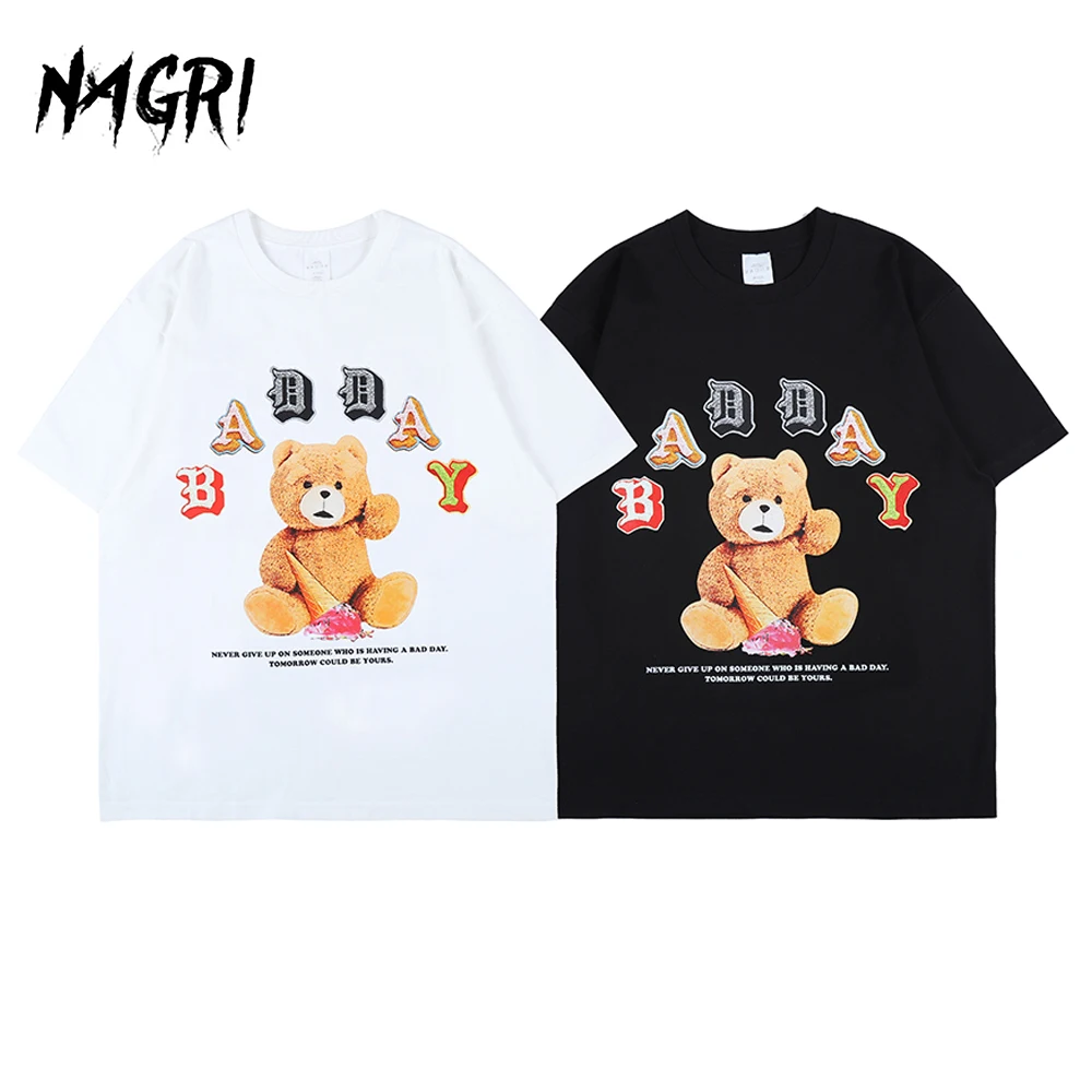 Fashion Bear Cartoon Print T Shirt Men Casual Streetwear Graphic Unisex Couple Tshirts Short Sleeve Summer Hip Hop Top Tee Male
Fashion Bear Cartoon Print T Shirt Men Casual Streetwear Graphic Unisex Couple Tshirts Short Sleeve Summer Hip Hop Top Tee Male