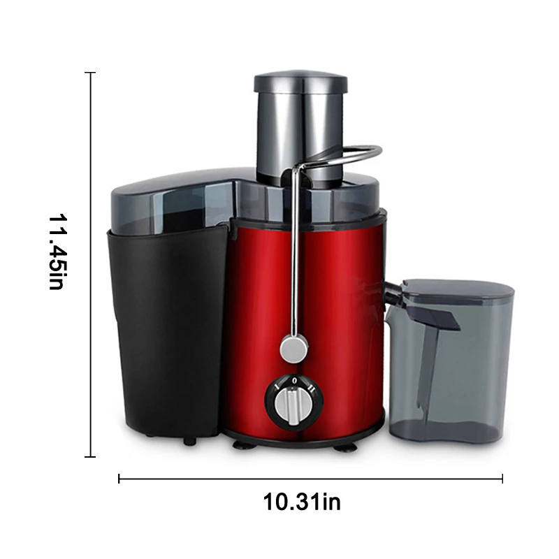 500ML Stainless Steel Juicer 400W 2 Speed Electric Juice Extractor Centrifugal Juicer with Wide Mouth For Home
500ML Stainless Steel Juicer 400W 2 Speed Electric Juice Extractor Centrifugal Juicer with Wide Mouth For Home
