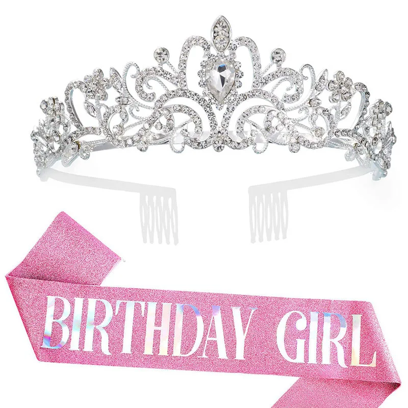 Exquisite Birthday Party AB Rhinestone Crown Strap Queen Ribbon Set Girl Party Hair Accessories Headwear
Exquisite Birthday Party AB Rhinestone Crown Strap Queen Ribbon Set Girl Party Hair Accessories Headwear