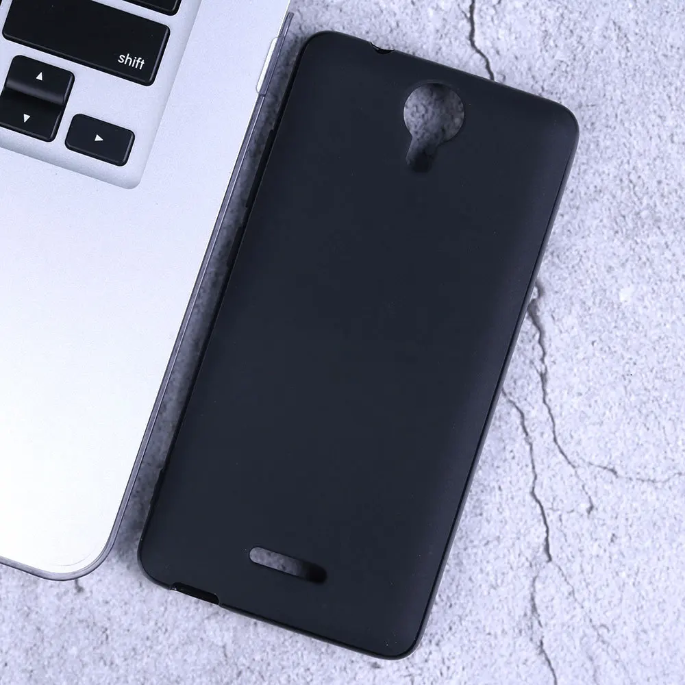 Ультратонкий Мягкий ТПУ простой чехол для TP LINK Neffos C5A Black White телефона Силиконовая