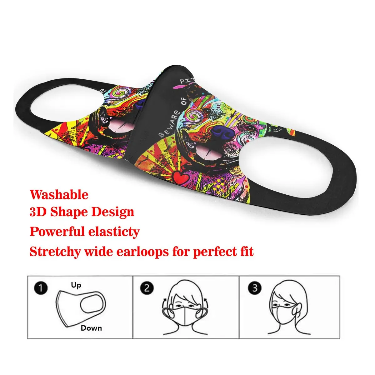 Dust Mask Pit Bull Love Mouth Face Mask for Adult Kids Windproof Washable Reusable
Dust Mask Pit Bull Love Mouth Face Mask for Adult Kids Windproof Washable Reusable