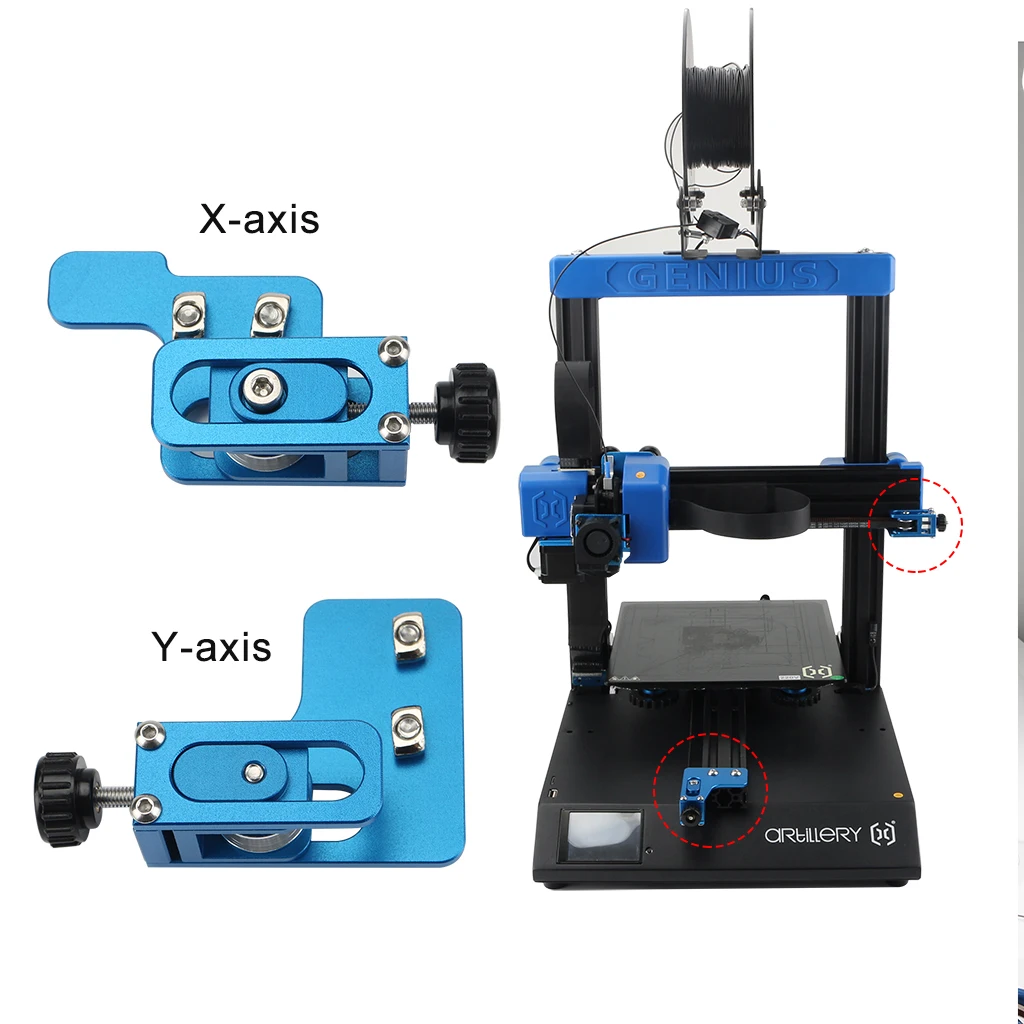 3D Printer Upgrade Accessories Aluminum Profile X Y Axis Synchronous Belt Stretch Straighten Tensioner for Artilery Genus
3D Printer Upgrade Accessories Aluminum Profile X Y Axis Synchronous Belt Stretch Straighten Tensioner for Artilery Genus