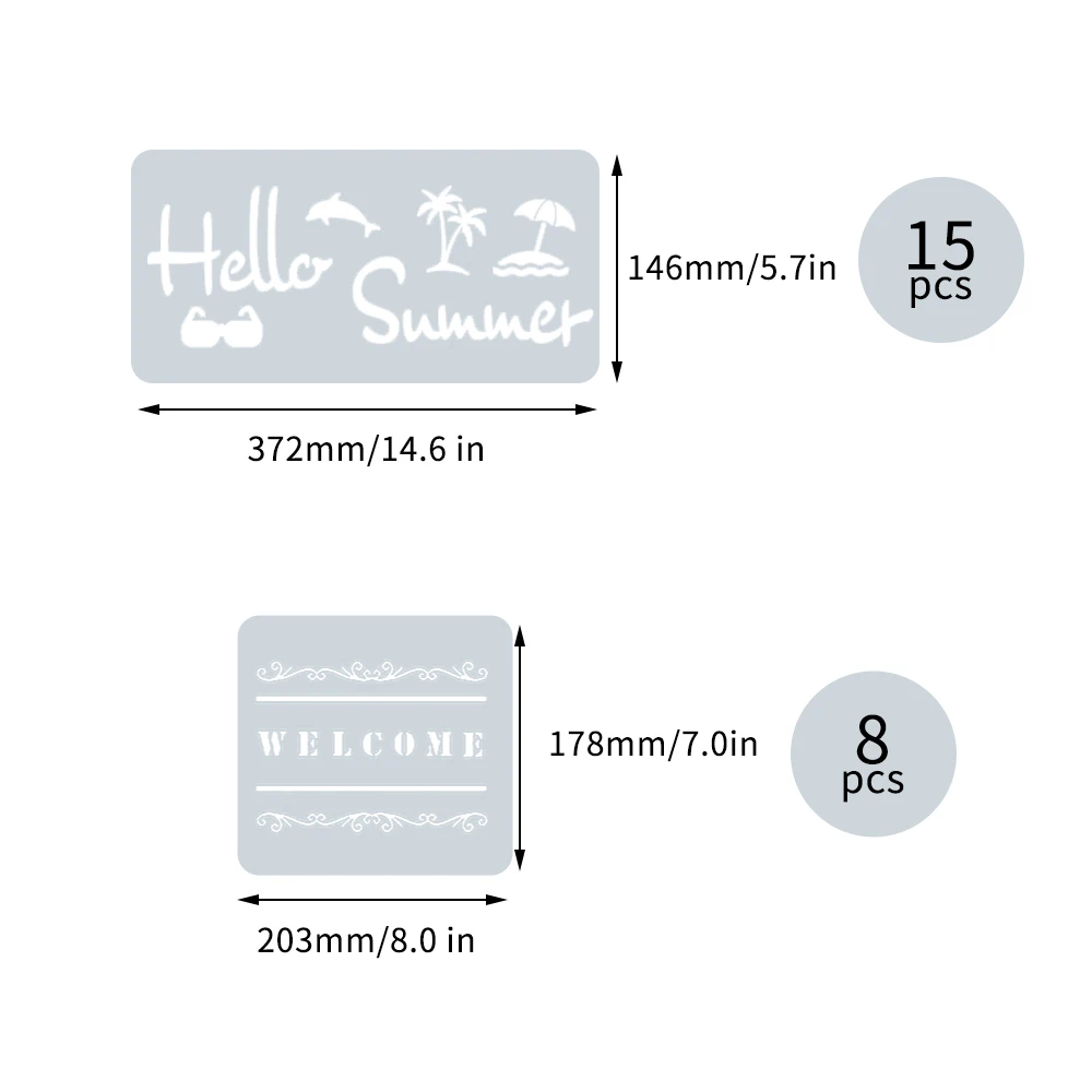 23 Pcs Welcome Stencil DIY Home Decorative Template Season Festival Number Letter Holiday Birthday Welcome Words Reusable
23 Pcs Welcome Stencil DIY Home Decorative Template Season Festival Number Letter Holiday Birthday Welcome Words Reusable