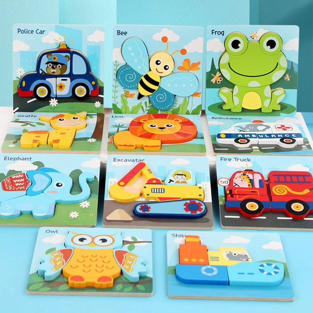 Cognitive Learning Cartoons Card Wooden 3D Jigsaw Puzzle Cognitive Montessori Game Gifts 3D Cartoon Puzzle Gifts
Cognitive Learning Cartoons Card Wooden 3D Jigsaw Puzzle Cognitive Montessori Game Gifts 3D Cartoon Puzzle Gifts